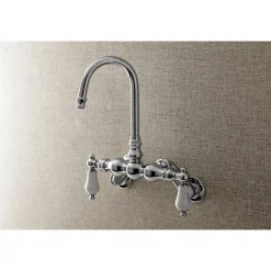 Best Aqua Vintage AE85TX-P Adjustable Center Wall Mount Tub Faucet Tub Faucets