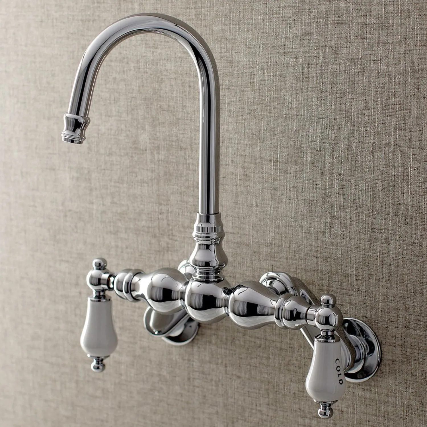 Best Aqua Vintage AE85TX-P Adjustable Center Wall Mount Tub Faucet Tub Faucets