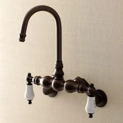 Best Aqua Vintage AE85TX-P Adjustable Center Wall Mount Tub Faucet Tub Faucets