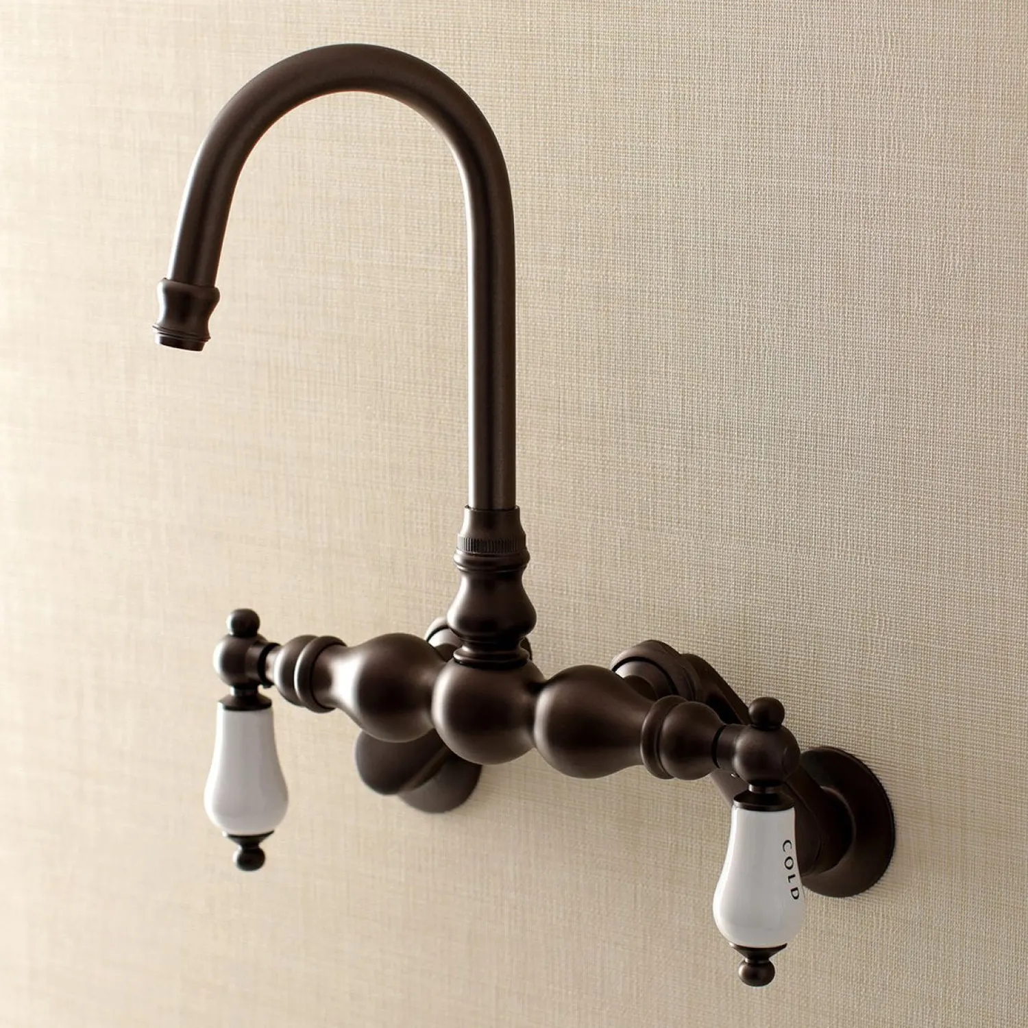 Best Aqua Vintage AE85TX-P Adjustable Center Wall Mount Tub Faucet Tub Faucets