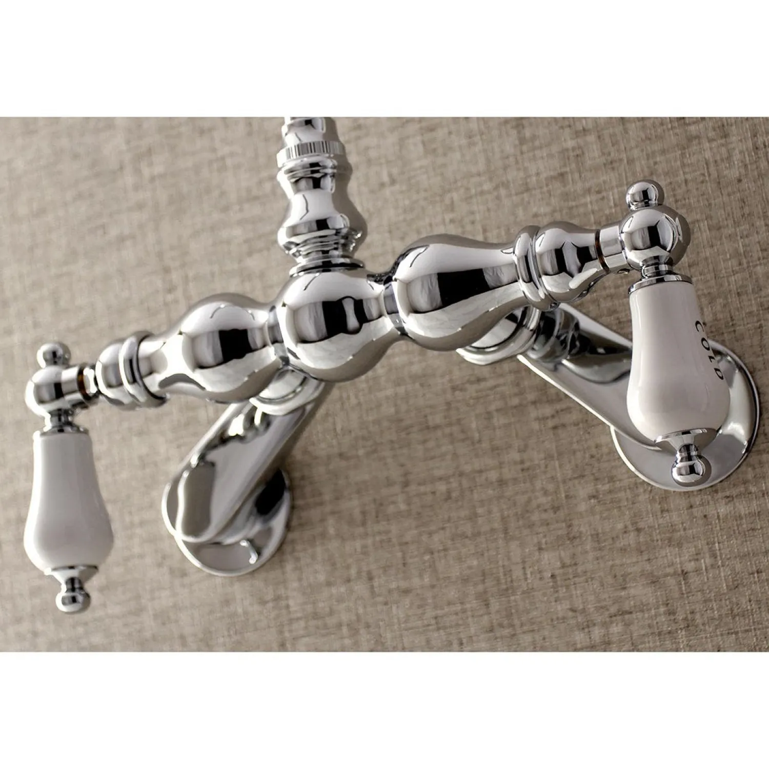 Best Aqua Vintage AE85TX-P Adjustable Center Wall Mount Tub Faucet Tub Faucets