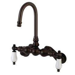 Best Aqua Vintage AE85TX-P Adjustable Center Wall Mount Tub Faucet Tub Faucets