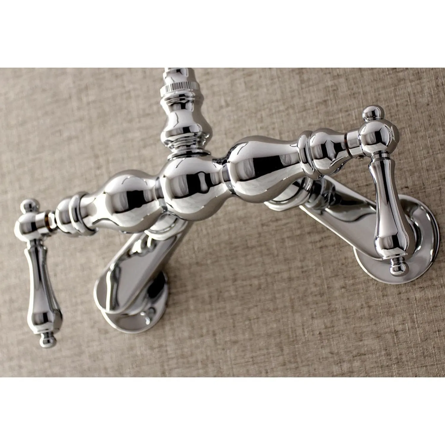 New Aqua Vintage AE81TX-P Adjustable Center Wall Mount Tub Faucet Tub Faucets