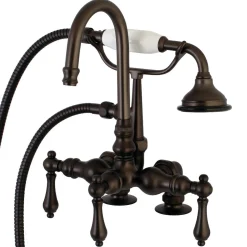 Best Aqua Vintage AE13TX-P Clawfoot Tub Faucet with Hand Shower Tub Faucets
