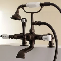 Clearance Aqua Vintage AE207TX-P 7-Inch Tub Faucet with Hand Shower Tub Faucets