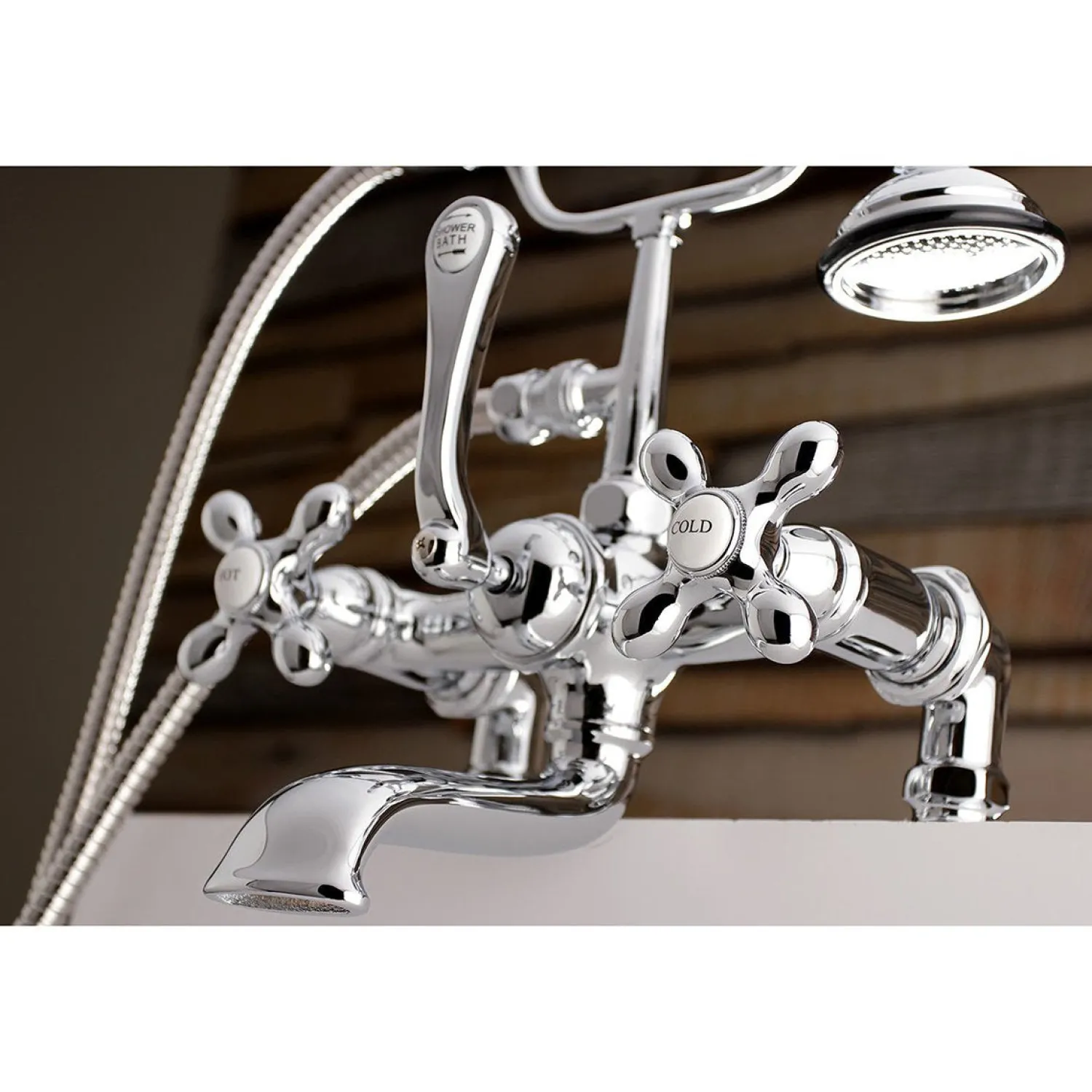 Clearance Aqua Vintage AE209TX-P7-Inch Tub Faucet with Hand Shower Tub Faucets
