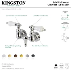Online Aqua Vintage AE35TX-P Vintage 3-3/8-Inch Wall Mount Tub Faucet Tub Faucets