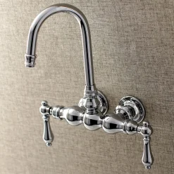 Best Aqua Vintage AE1TX-P Vintage 3-3/8-Inch Wall Mount Tub Faucet Tub Faucets