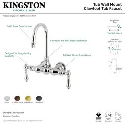 Best Aqua Vintage AE1TX-P Vintage 3-3/8-Inch Wall Mount Tub Faucet Tub Faucets