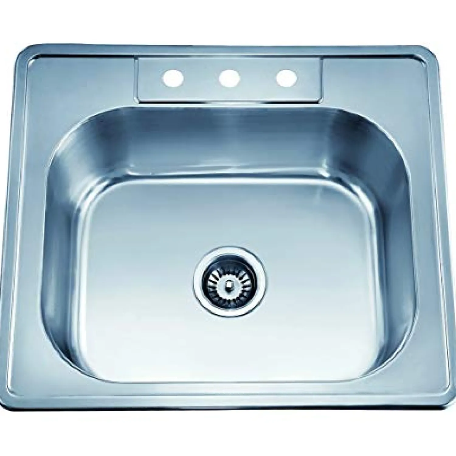 Sale Ast103 25" Single Bowl Topmount 20 Gauge Stainless Steel Kitchen Sink Drop-In / Top Mount Sinks|Stainless Steel Sinks