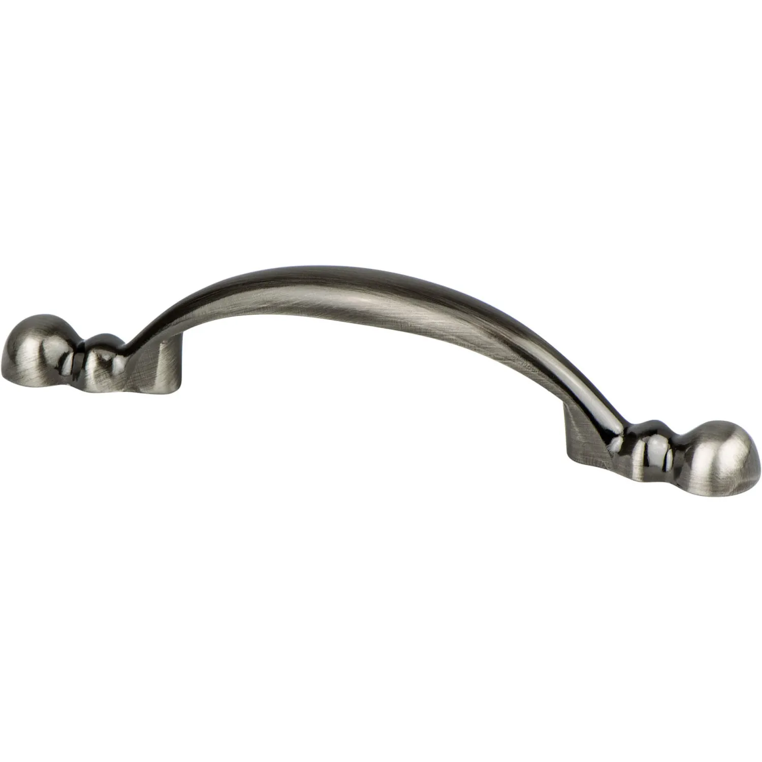 New Advantage Plus Two Pull in Brushed Black Nickel - Round Cabinet Pulls|Black & Dark Hardware