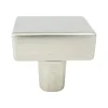 Clearance Brookridge Knob in Brushed Nickel - Square Knobs|Brushed Nickel Hardware