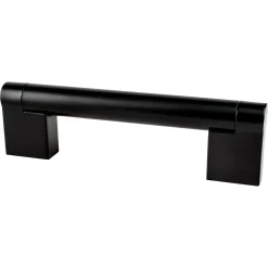 Outlet Contemporary Advantage Three Pull in Matte Black Cabinet Pulls|Black & Dark Hardware