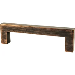 Hot Contemporary Advantage One Pull in Verona Bronze - Square Cabinet Pulls|Pulls
