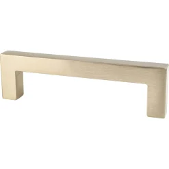 Sale Contemporary Advantage One Pull in Champagne - Square Brass & Gold|Cabinet Pulls