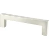 Outlet Contemporary Advantage One Pull in Brushed Nickel - Square Cabinet Pulls|Brushed Nickel Hardware