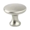 Hot Contemporary Advantage Five Knob in Brushed Nickel - Round Knobs|Brushed Nickel Hardware