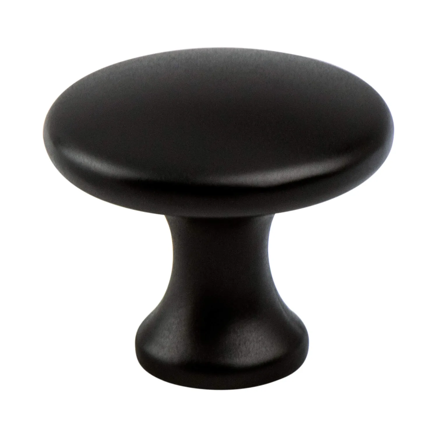 Contemporary Advantage Five Knob in Matte Black - Round Knobs|Black & Dark Hardware