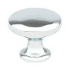 Clearance Contemporary Advantage Four Knob in Polished Chrome - Round Knobs|Cabinet Knobs