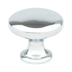 Clearance Contemporary Advantage Four Knob in Polished Chrome - Round Knobs|Cabinet Knobs