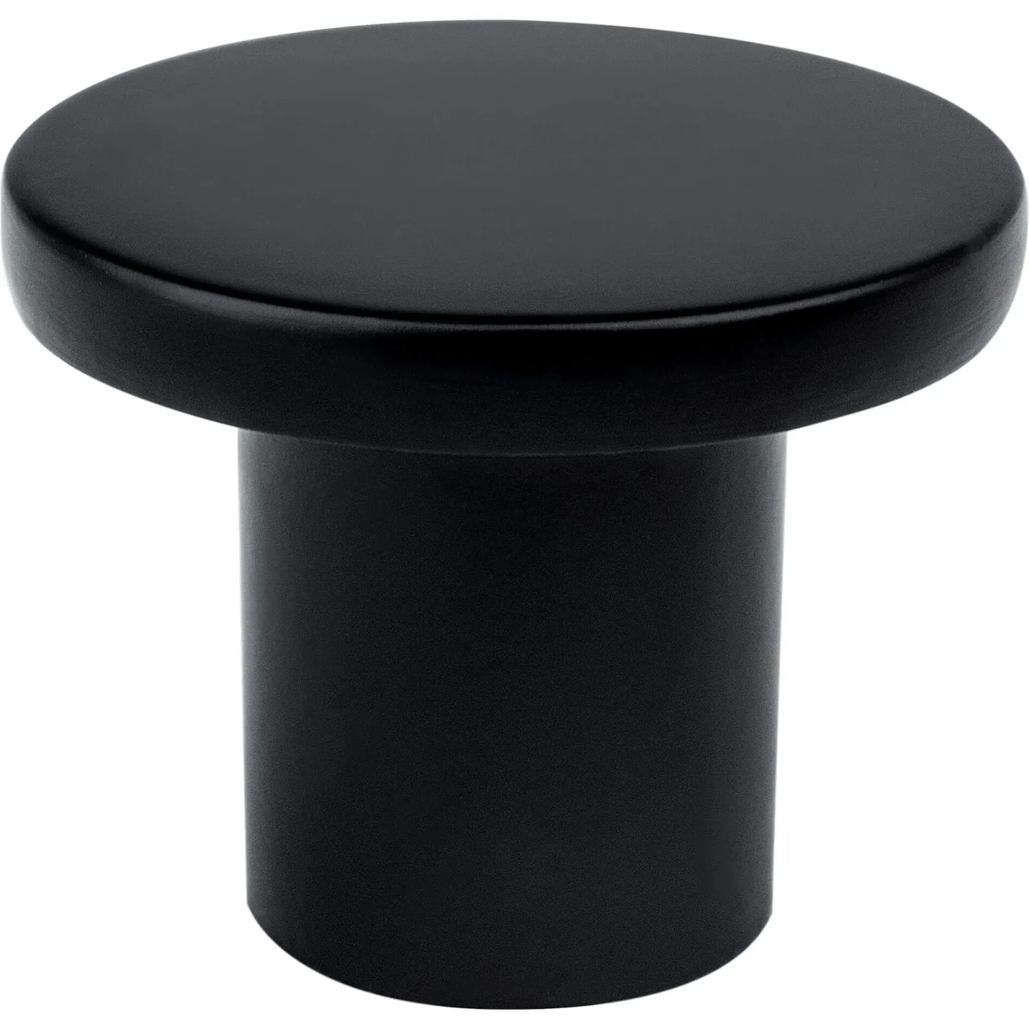 Disc Knob in Black Knobs|Black & Dark Hardware