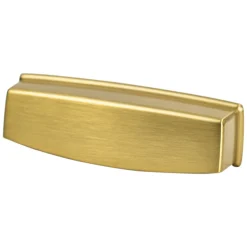 Hot Emerling Cup Pull in Modern Brushed Gold Brass & Gold