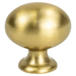 New Emerling Knob in Modern Brushed Gold Brass & Gold|Knobs