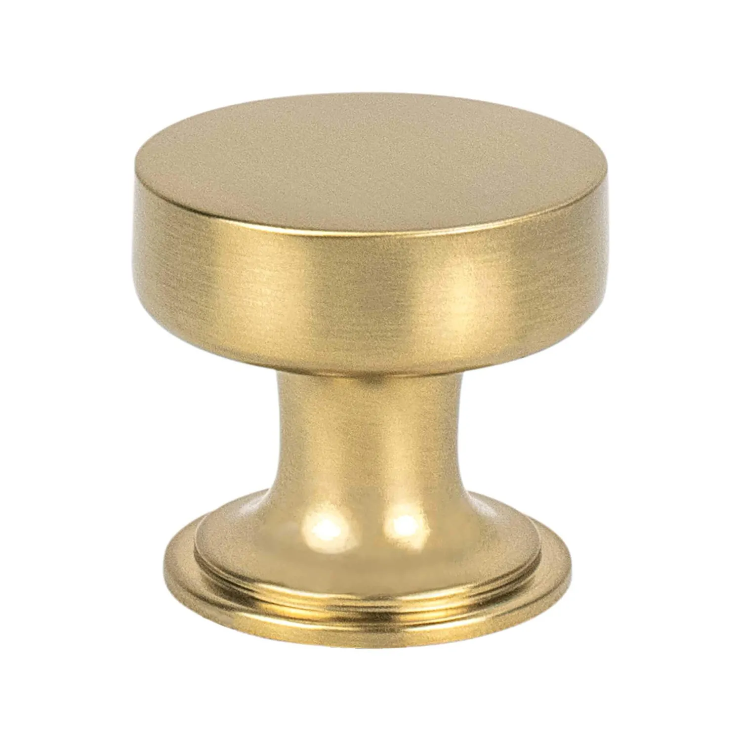 Discount Folklore Knob in Modern Brushed Gold Brass & Gold|Knobs