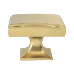Hot Hearthstone Knob in Modern Brushed Gold Brass & Gold|Knobs