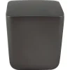 Outlet Mini Knob in Charcoal Gray - Square Knobs|Black & Dark Hardware