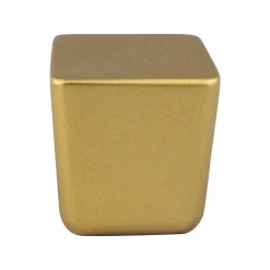 Best Mini Knob in Honey Gold - Square Brass & Gold|Knobs