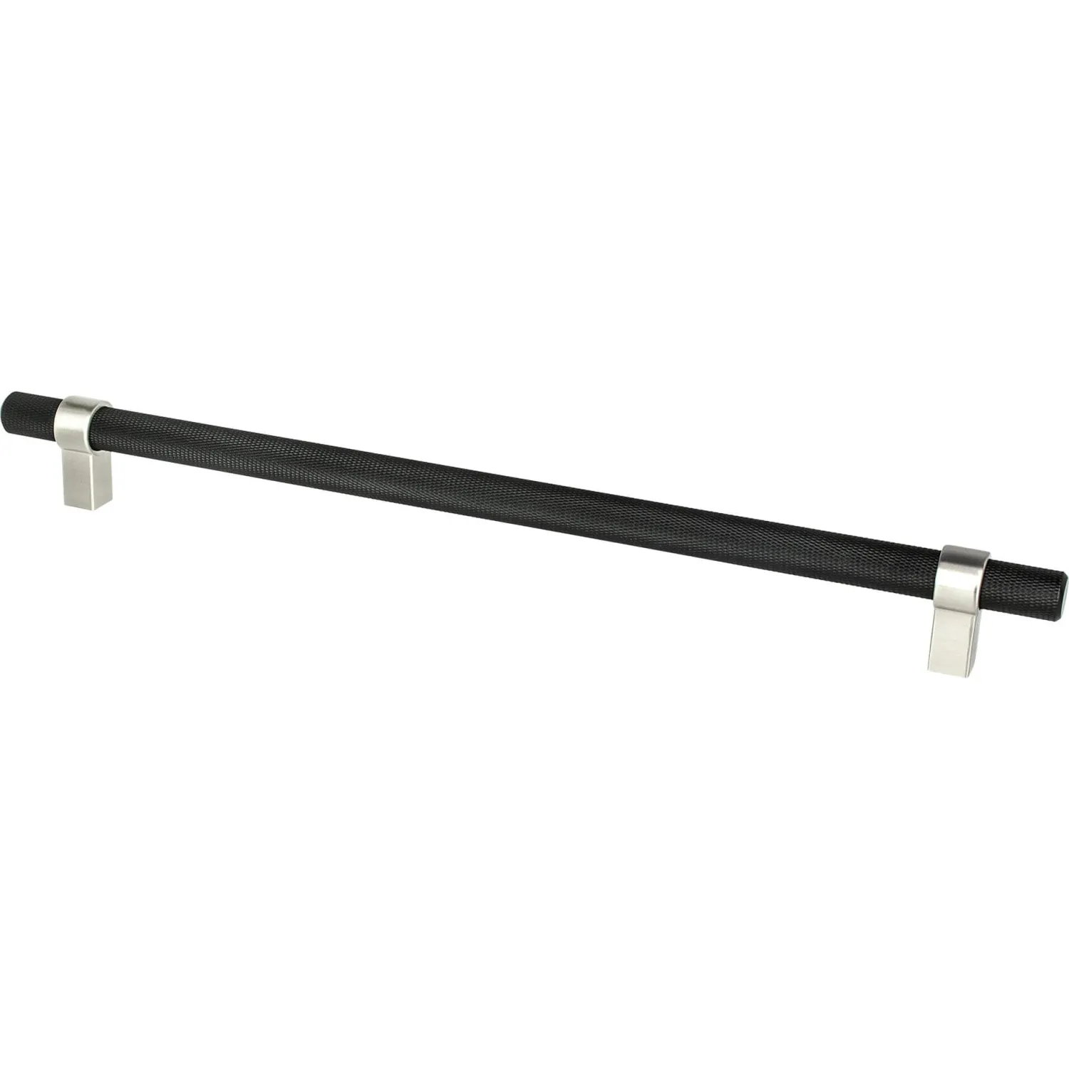 Outlet Radial Reign Appliance Pull in Matte Black and Brushed Nickel Brushed Nickel Hardware|Mixed Finish Hardware