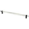 Best Radial Reign Appliance Pull in Brushed Nickel and Matte Black Brushed Nickel Hardware|Mixed Finish Hardware