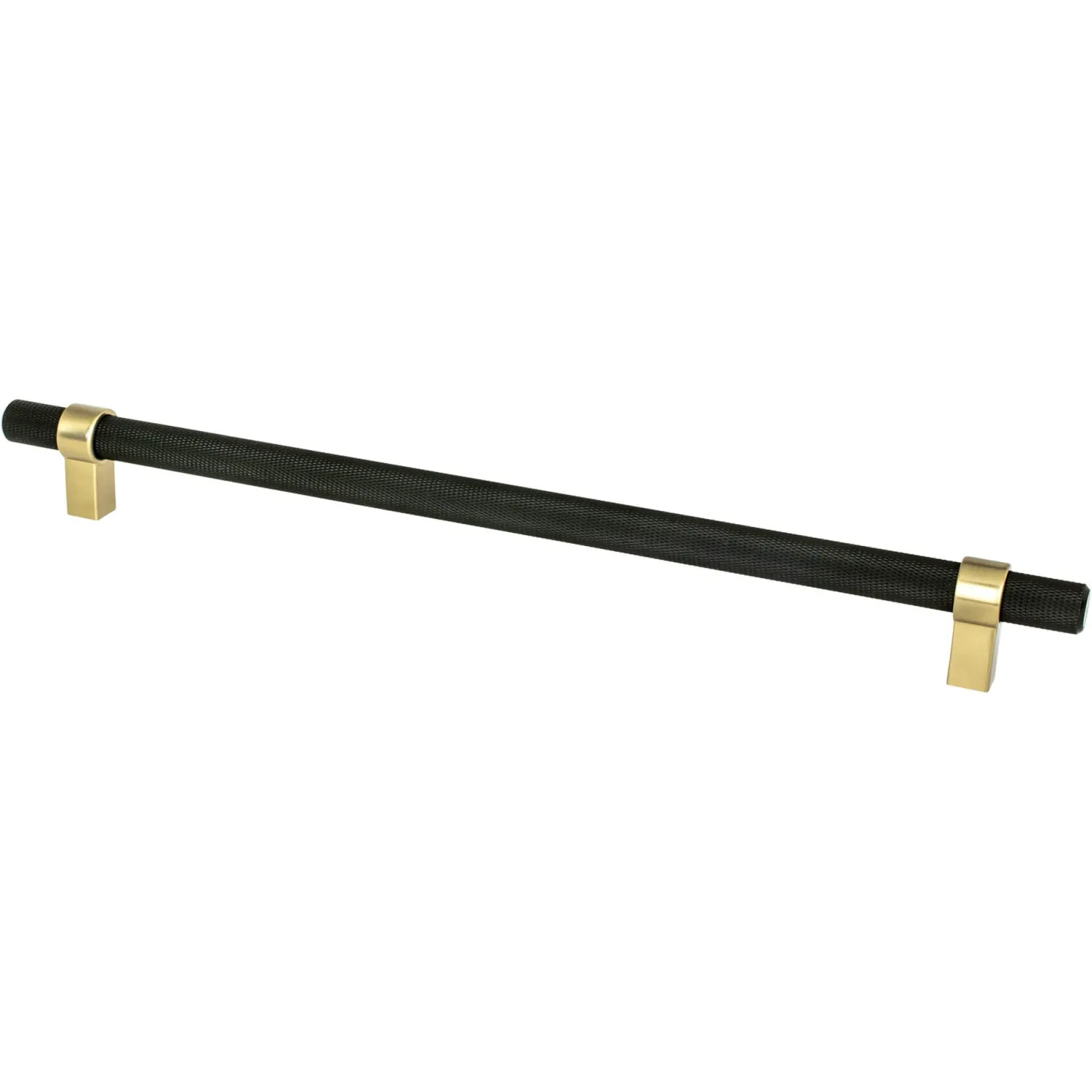 Clearance Radial Reign Appliance Pull in Matte Black and Modern Brushed Gold Brass & Gold|Black & Dark Hardware