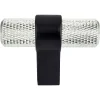 Radial Reign Knob in Brushed Nickel and Matte Black Brushed Nickel Hardware|Black & Dark Hardware