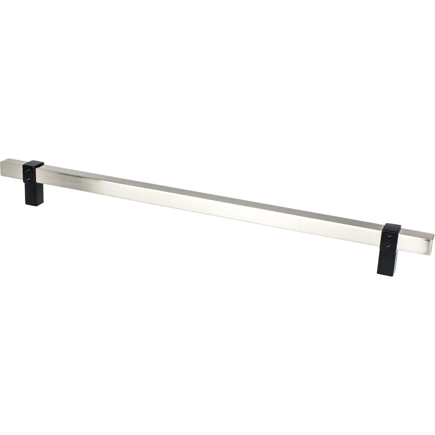 Hot Rivet Rebel Appliance Pull in Brushed Nickel and Matte Black Brushed Nickel Hardware|Mixed Finish Hardware