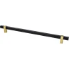 Clearance Rivet Rebel Appliance Pull in Matte Black and Modern Brushed Gold Brass & Gold|Black & Dark Hardware