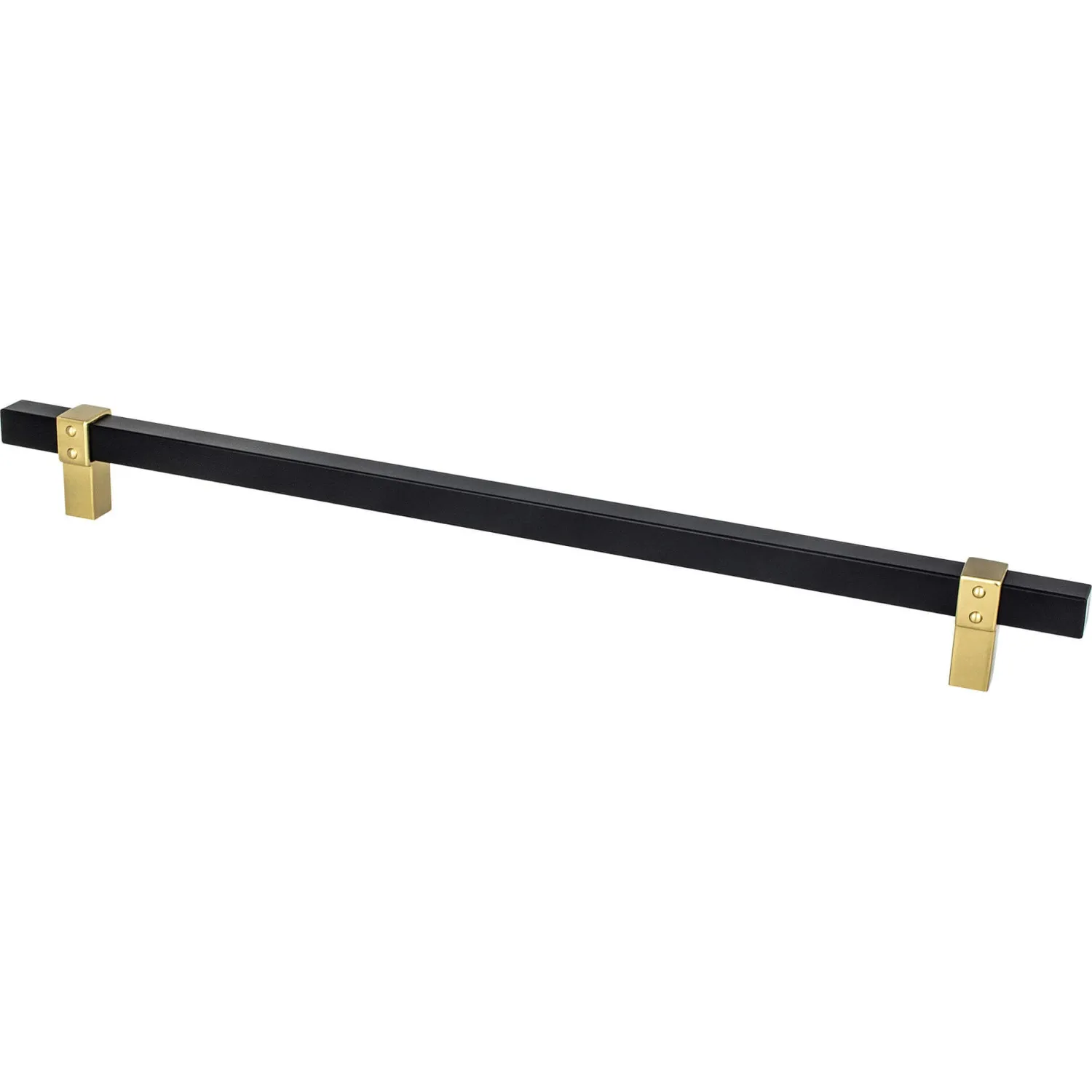 Clearance Rivet Rebel Appliance Pull in Matte Black and Modern Brushed Gold Brass & Gold|Black & Dark Hardware