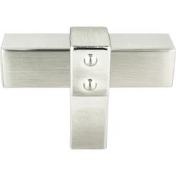 Discount Rivet Rebel Knob in Brushed Nickel Knobs|Brushed Nickel Hardware
