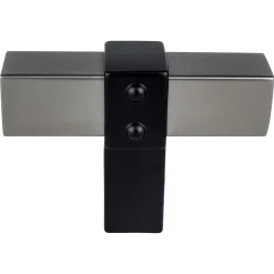 Online Rivet Rebel Knob in Slate and Matte Black Knobs|Black & Dark Hardware