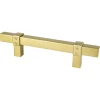 Best Rivet Rebel Pull in Modern Brushed Gold Brass & Gold|Cabinet Pulls