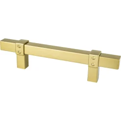 Best Rivet Rebel Pull in Modern Brushed Gold Brass & Gold|Cabinet Pulls