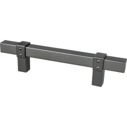 Outlet Rivet Rebel Pull in Slate Cabinet Pulls|Black & Dark Hardware
