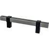 Rivet Rebel Pull in Slate and Matte Black Cabinet Pulls|Black & Dark Hardware