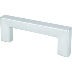 Clearance Square Pull in Dull Chrome - Square Cabinet Pulls|Chrome Hardware