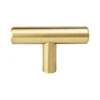Outlet Tempo Knob in Modern Brushed Gold Brass & Gold|Knobs