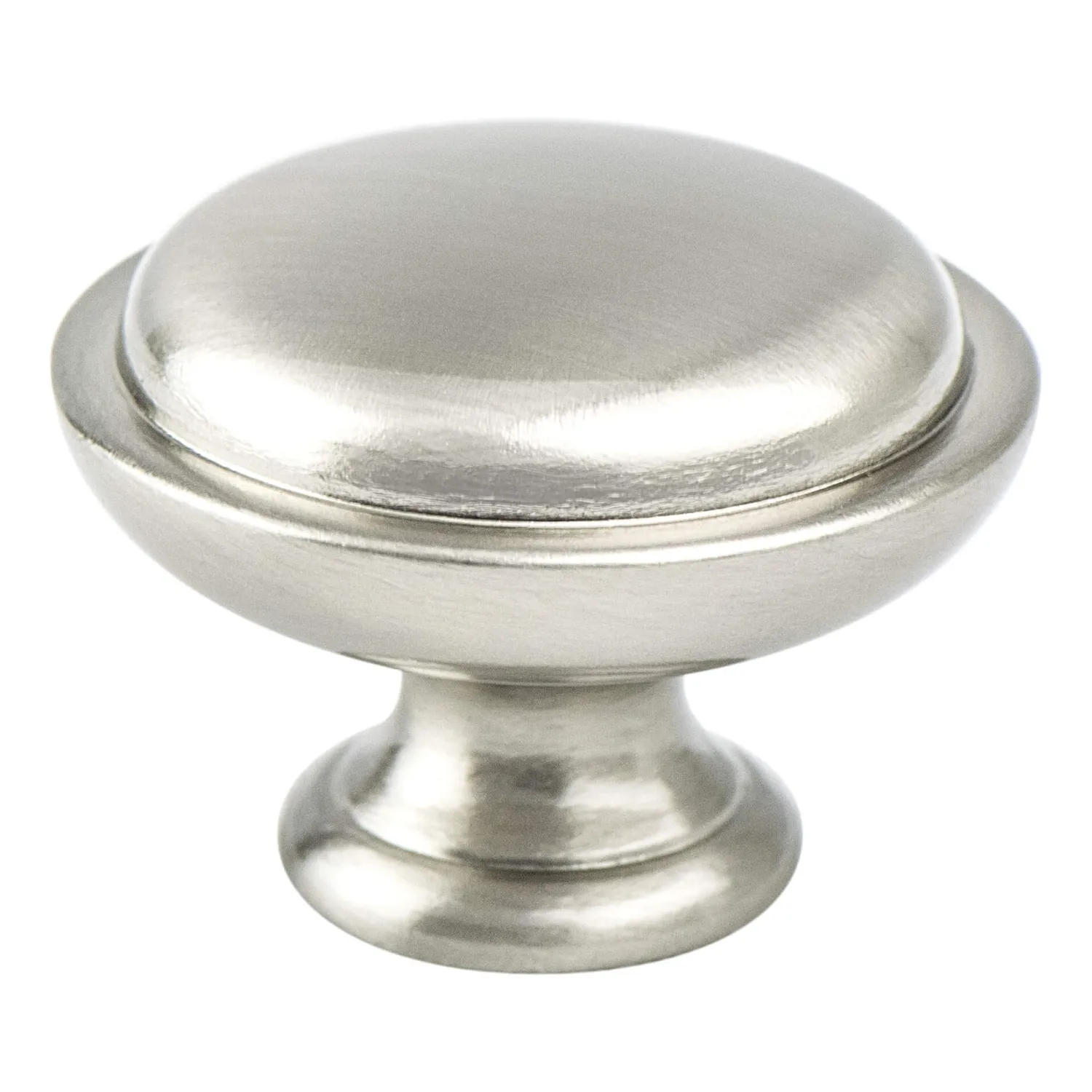 New Traditional Advantage One Knob in Brushed Nickel Knobs|Brushed Nickel Hardware