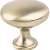 Discount Traditional Advantage One Knob in Champagne - Round Brass & Gold|Knobs