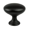 Clearance Traditional Advantage One Knob in Matte Black - Round Knobs|Black & Dark Hardware
