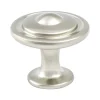 Traditional Advantage Three Knob in Brushed Nickel Knobs|Brushed Nickel Hardware